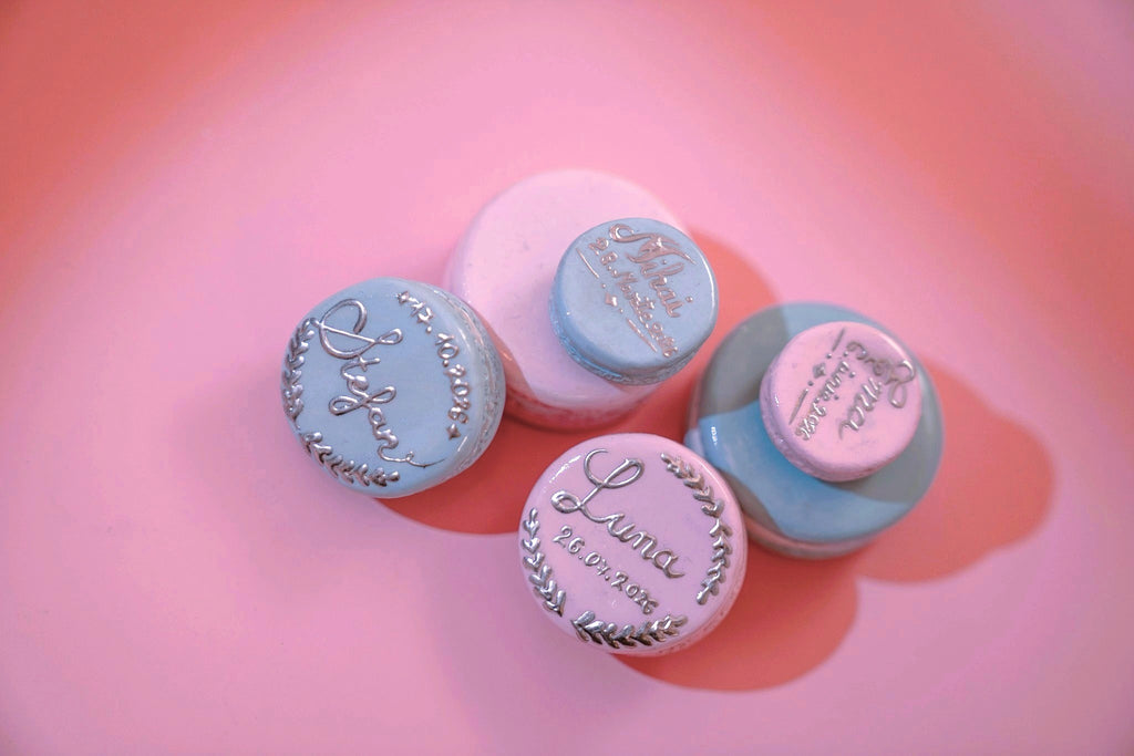 Mărturie pentru nunta sau botez - Sweet Macarons